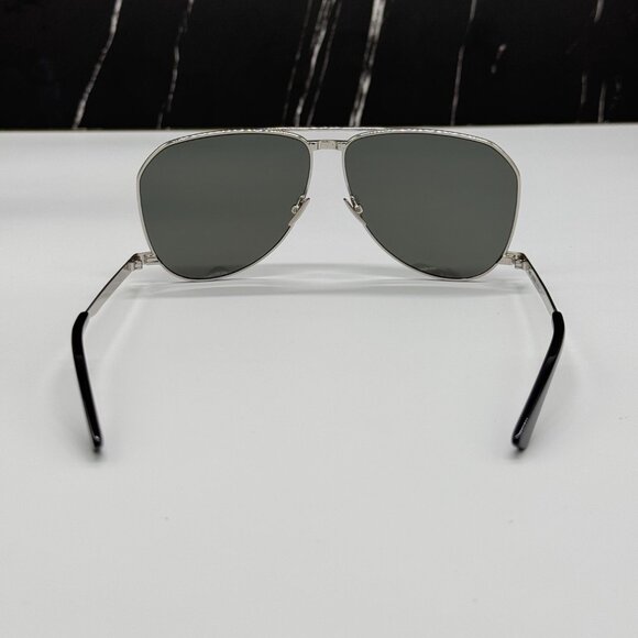 NEW SAINT LAURENT SL690 DUST 002 SUNGLASSES MEN SILVER EYEWEAR SL 690 DUST 002 - Picture 8 of 13
